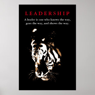 Tiger Leadership Inspirerend Poster