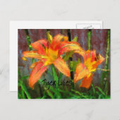 Tiger Lilies Briefkaart (Voorkant / Achterkant)