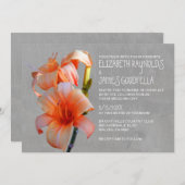 Tiger Lilies Les Invitations De Mariage (Devant / Derrière)