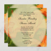 Tiger Lilies Wedding Invitations Kaart (Voorkant / Achterkant)