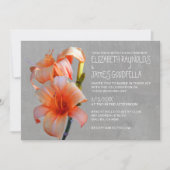 Tiger Lilies Wedding Invitations Kaart (Voorkant)