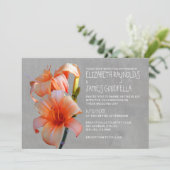 Tiger Lilies Wedding Invitations Kaart (Staand voorkant)