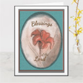 Tiger Lilly Blessing Kaart (Gele Bloem)