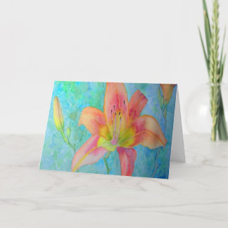 Tiger Lily Birthday Card Kaart