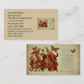 Tiger Lily Botanische illustratie Visitekaartje (Voorkant / Achterkant)