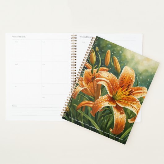 Tiger Lily Calendar (Devant avec enveloppe)