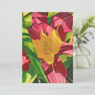 Tiger Lily Floral Bedankkaart