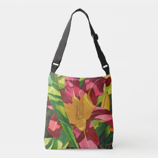 Tiger Lily Floral Crossbody Tas
