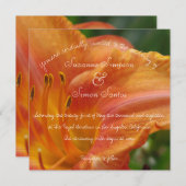 Tiger Lily Invitation Kaart (Voorkant / Achterkant)