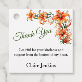 Tiger Lily Personaliseerbaar Dank u Bedankjes Labels