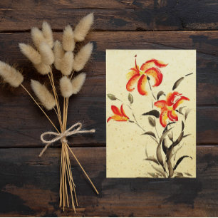 Tiger Lily - rood Kaart