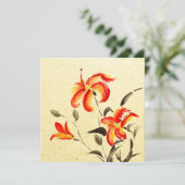 Tiger Lily - rood Kaart (Staand voorkant)