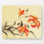 Tiger Lily - rood Muismat (Voorkant)