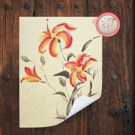 Tiger Lily - rood Poster