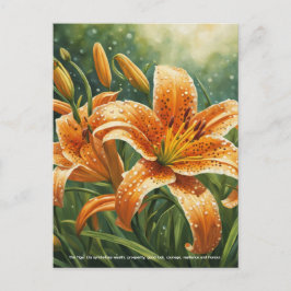 Tiger Lily Symbolism Briefkaart