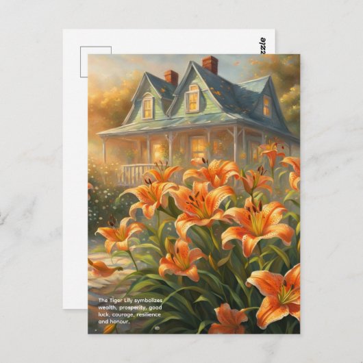 Tiger Lily Symbolism Briefkaart (Voorkant / Achterkant)