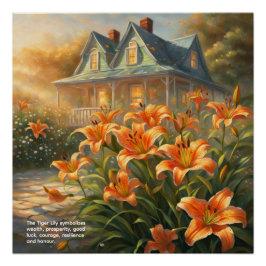 Tiger Lily Symbolism Perfect Poster