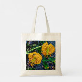 Tiger Lily Tote Bag (Achterkant)