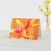 Tiger Lily Wenskaarten Kaart (Gele Bloem)