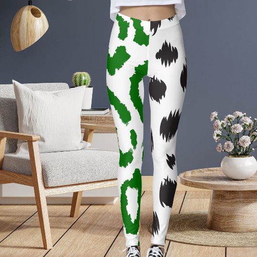 Tiger Loepard Big Cat Pattern Spots Print Dier Leggings