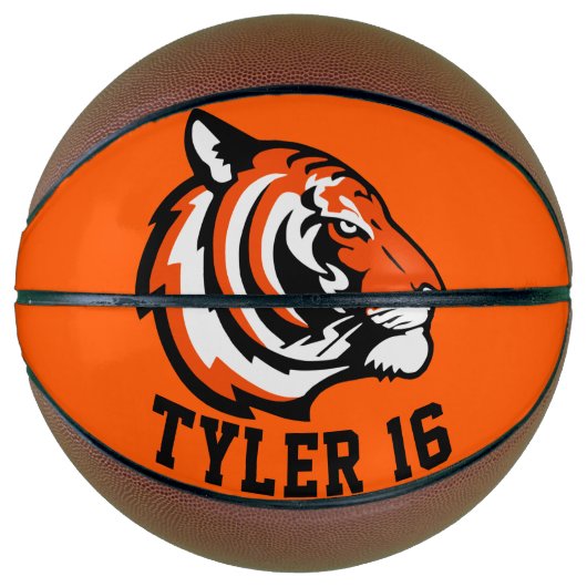 Tiger Logo Mini Basketbal (Voorkant)