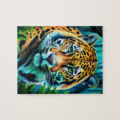 Tiger Logo Puzzle | Powerful Wild Tiger Jigsaw Puz Legpuzzel (Horizontaal)