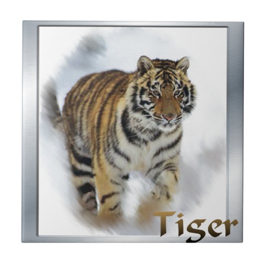 Tiger Lovers Art Tegeltje (Voorkant)