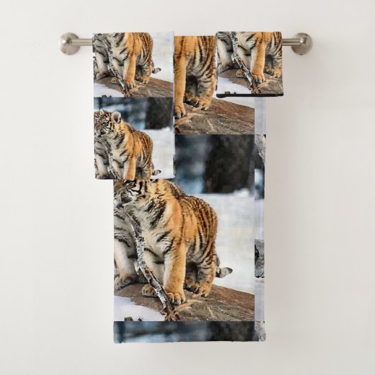 Tiger Lovers Bad Handdoek (Insitu)