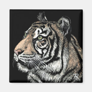 Tiger Magnet #3 Magneet