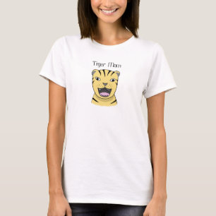 Tiger mama Angry Tiger moeder Big Cat Funny mama T-shirt