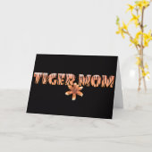 Tiger Maman avec Tiger Lily Carte de la Fête des m (Fleur jaune)