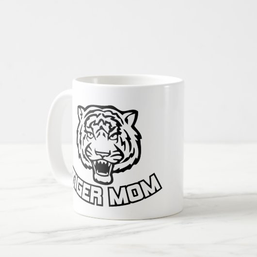 Tiger Maman Café Mug (Devant gauche)