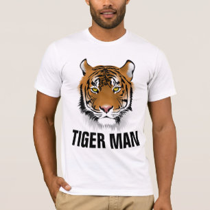 TIGER MAN HEREN T-Shirts & Workout Gym Shirts