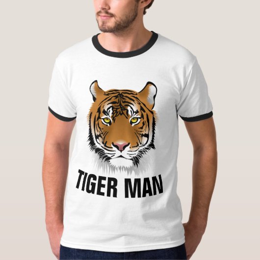 TIGER MAN T-Shirts pour hommes (Devant)
