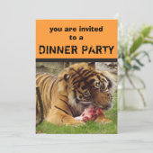 Tiger Mangeant Ses Invitations À Son Dîner De Vian (Debout devant)