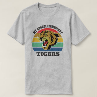 Tiger Mascot School  Sjabloon T-Shirt