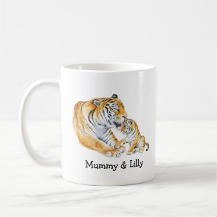 Tiger Mom & Cub – Persoonlijke liefde Koffiemok