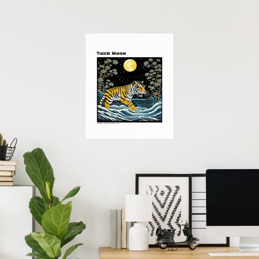 Tiger Moon Poster (Thuiskantoor)