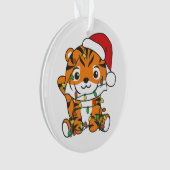 Tiger Noël Animaux d'hiver Tigers de vacances (devant)