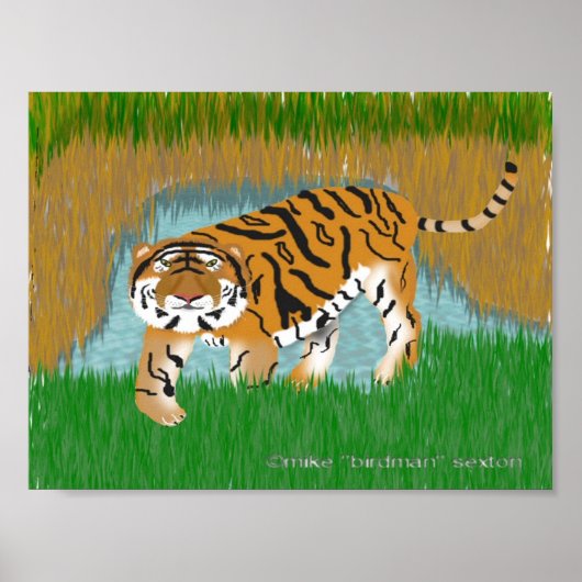 Tiger Oasis Poster (Voorkant)