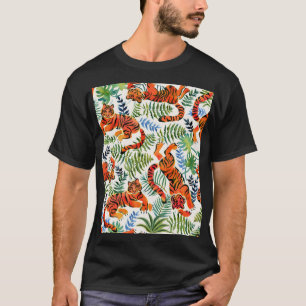 Tiger Oerwoud Waterverf T-shirt