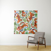  Tiger Oerwoud Waterverf Wandkleed (In Situ (horizontaal))