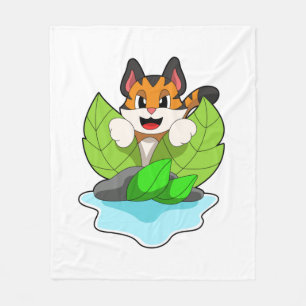 Tiger on the Hunt Fleece Deken