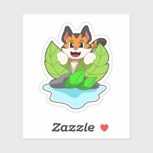 Tiger on the Hunt Sticker (Vel)