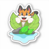 Tiger on the Hunt Sticker (Voorkant)