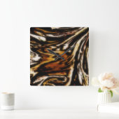 TIGER OP DE LOS ..BEAUTIUME WALL CLOCK VIERKANTE KLOK (Huis)