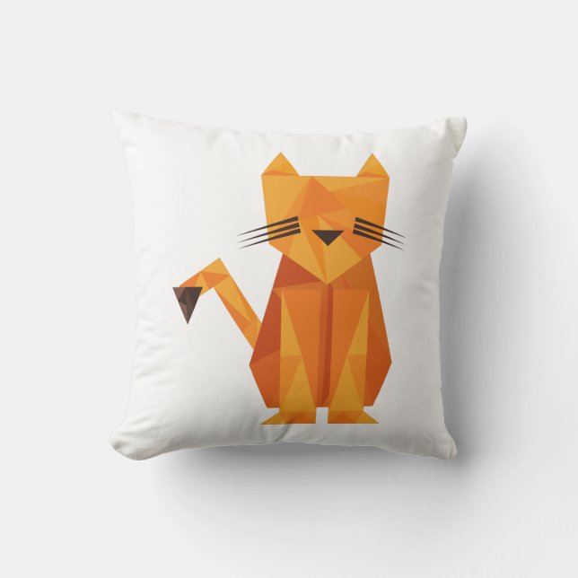 Tiger Oragami Kussen (Voorkant)
