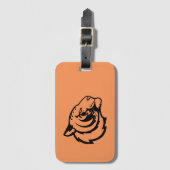 Tiger orange Luggage Tag Bagagelabel (Voorkant (verticaal))