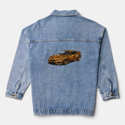 Tiger Orange Performance Coupe — BV-BTO Denim Jacket (Achterkant)