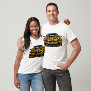 Tiger Orange Performance Coupe — BV-BTO Vooraanzic T-shirt